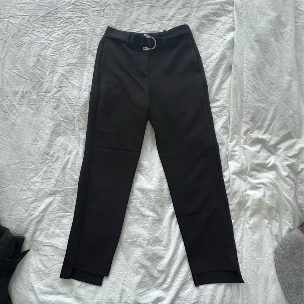 Black Trousers with Belt and Pockets Maje 34
